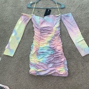 Brand New Fashion Nova Tie Dye Mini Dress
